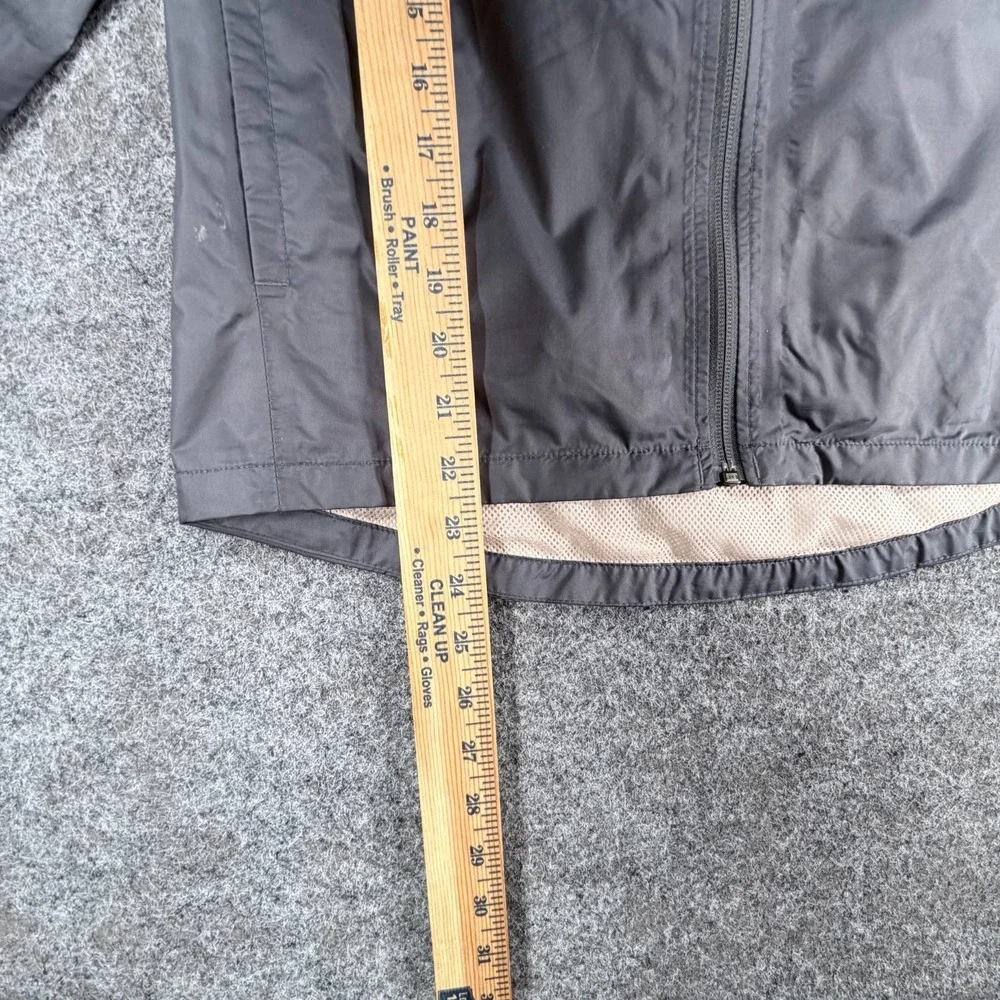 The North Face Dryvent Jacket Girls Medium 10-12 Gray Mesh Lined Hooded Full Zip